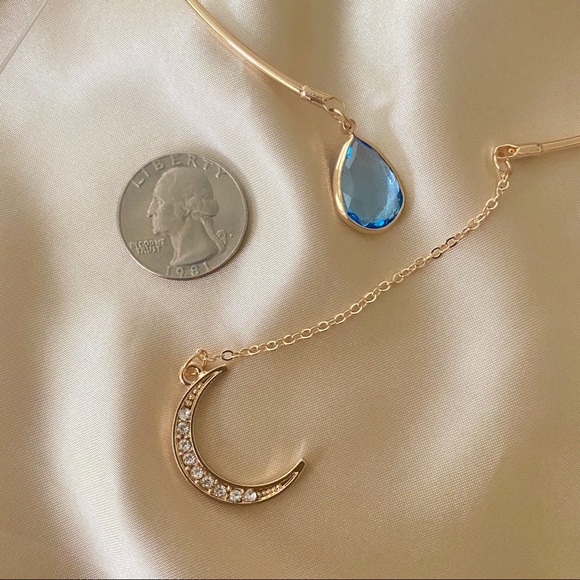 💕Last oneCrescent moon Open Choker Necklace - Picture 2 of 14